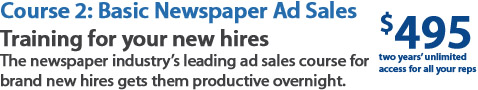 newspaper ad sales training for new hires